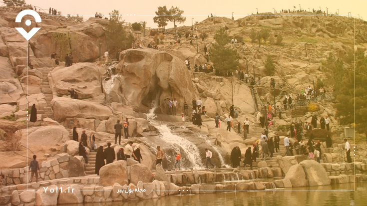 هماهنگی سنگ و آب در کوهسنگی مشهد