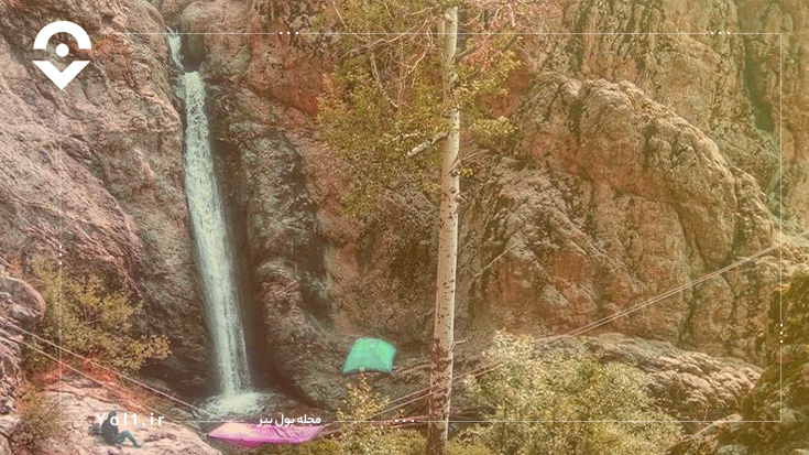 آبشار سوتک؛ یکی از چندین آبشارهای فصلی دربند