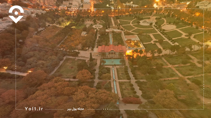 پلان باغ ارم شیراز